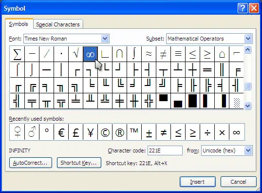 how-to-type-infinity-symbol-in-ms-word-techyv